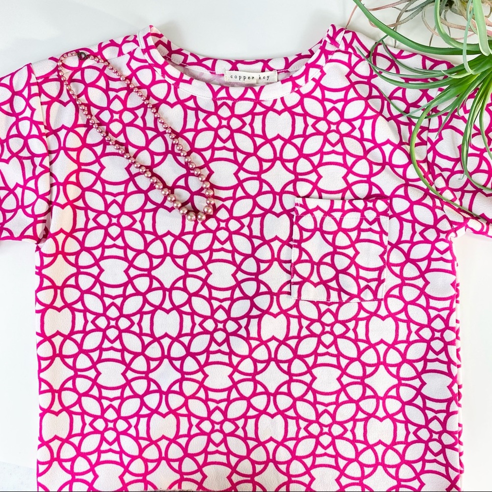 Pink Geometric Top - Picture 2 of 8